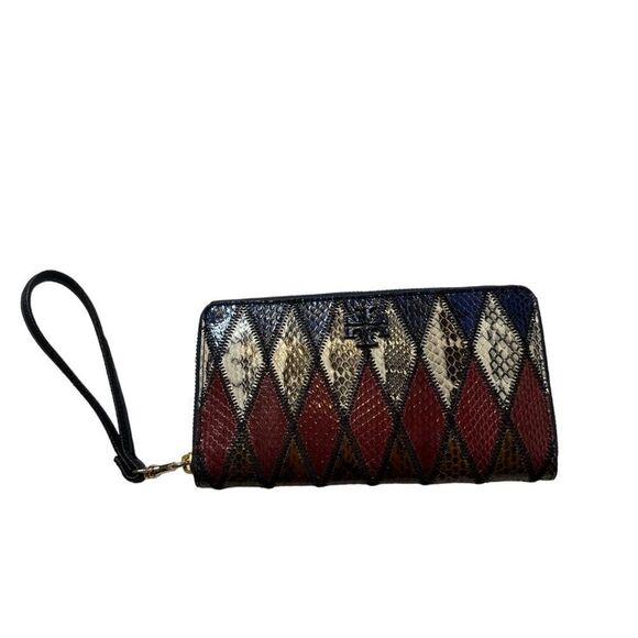 Tory Burch Taylor Zip Continental Wallet in Royal - Picture 2 of 8